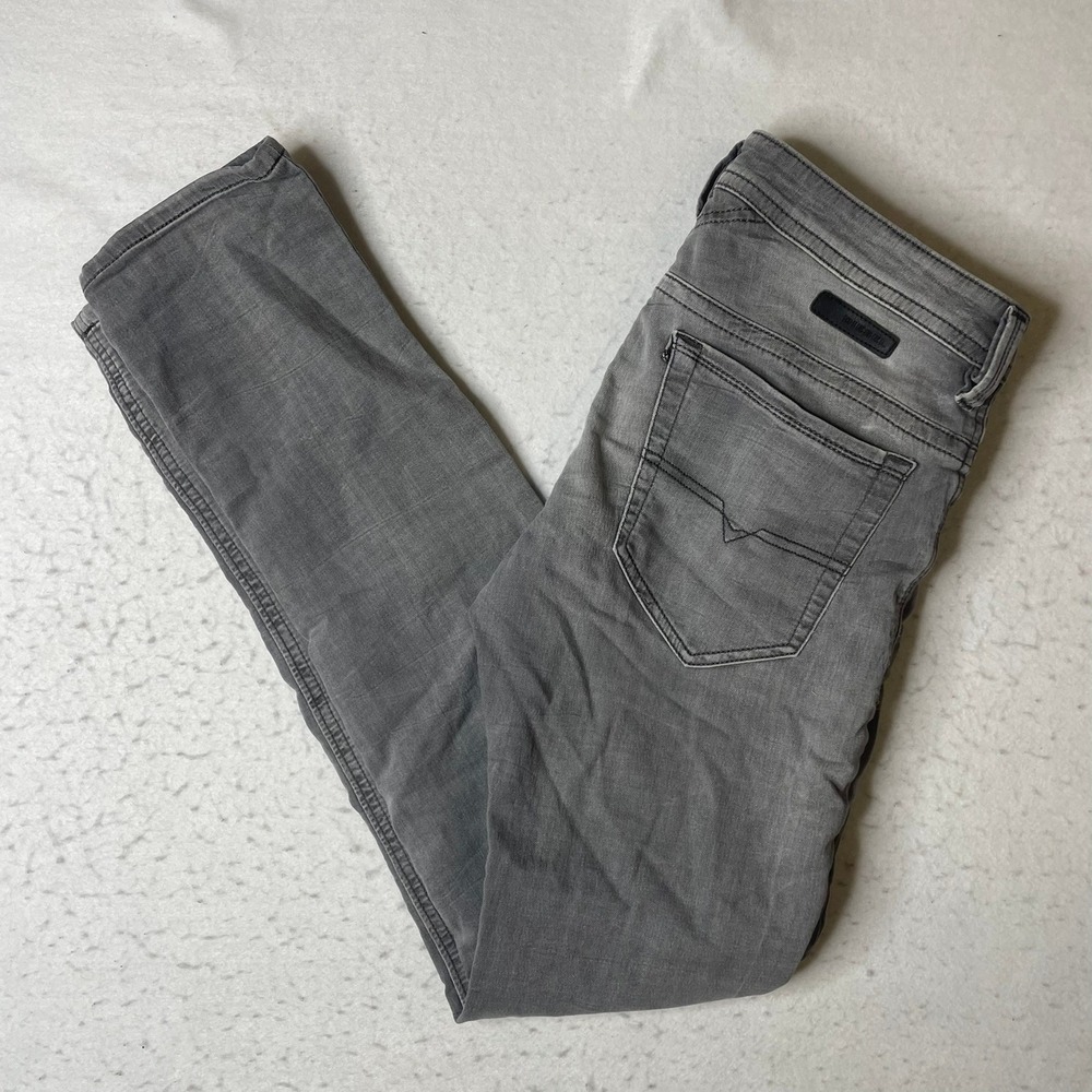 Diesel Thavar JoggJeans Mens 30 Gray Denim Sweatpants Slim Skinny Jeans‎